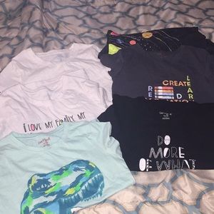 Cat and jack tee bundle in medium